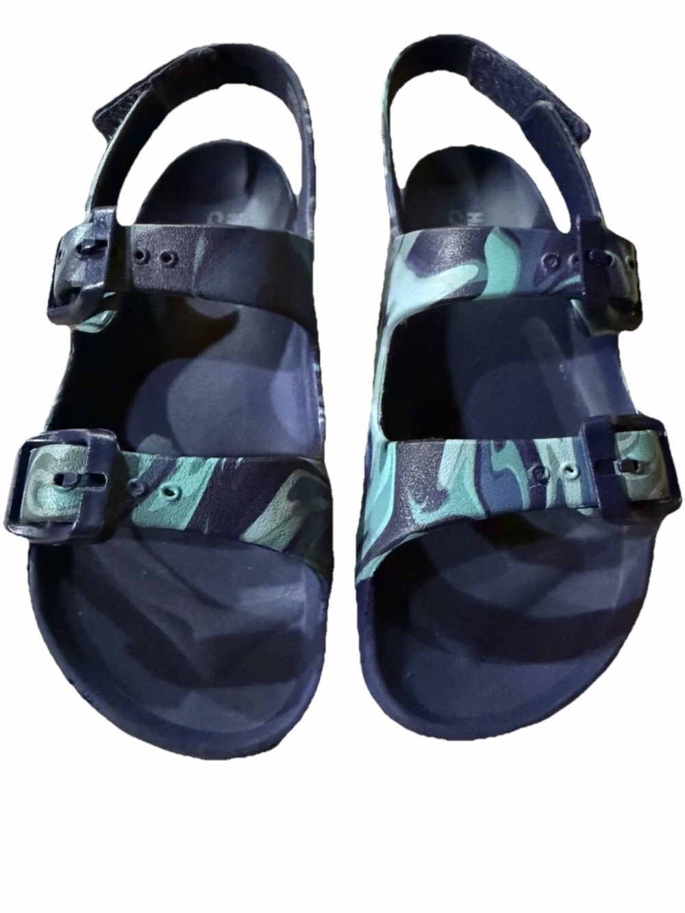 𝅺HARPER CANYON‎ Boy's Turquoise Aqua Sandals Sz 10 Double Strap